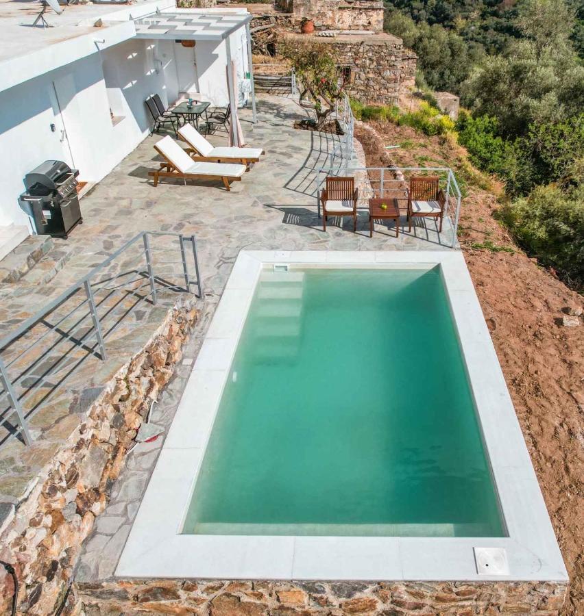Villa Kampos View - Quiet House At The End Of The Road, Private Pool Kámbos Esterno foto