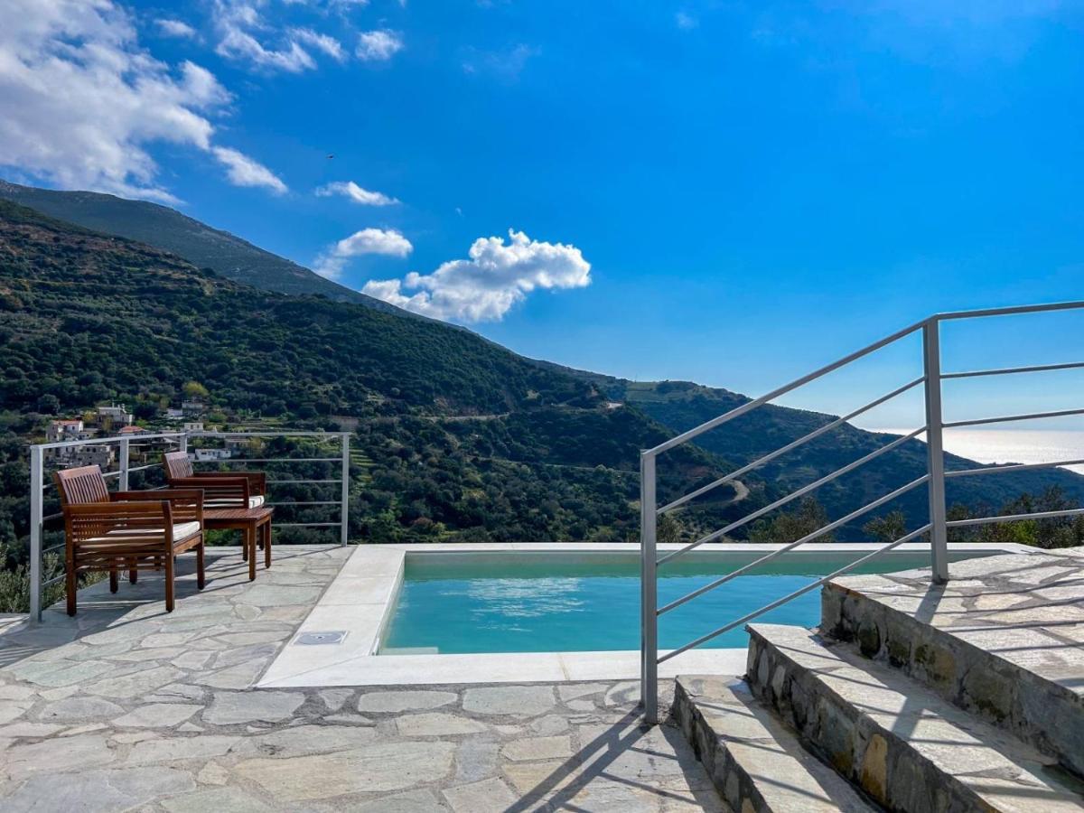 Villa Kampos View - Quiet House At The End Of The Road, Private Pool Kámbos Esterno foto